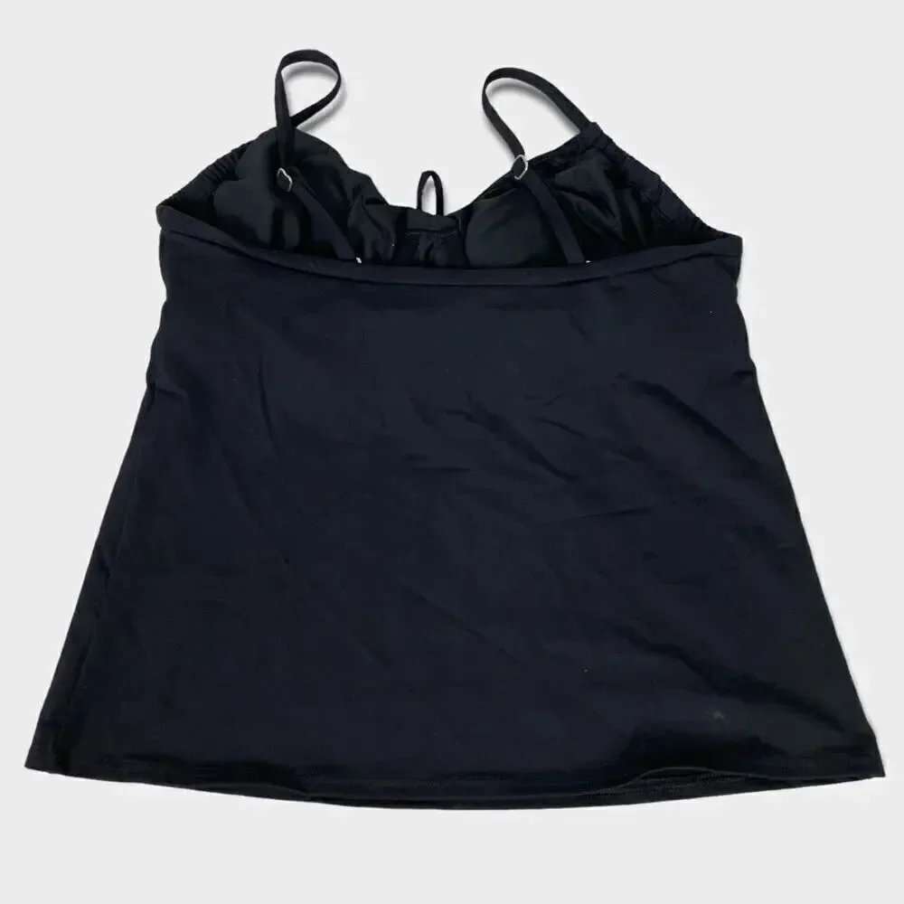 Lands' End Tie Front Tankini size 10